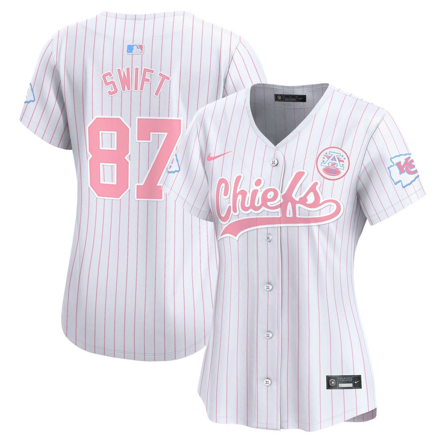 Camisa NFL Kansas City Chiefs Women’s Bubblegum Pink Vapor Premier Limited Jersey