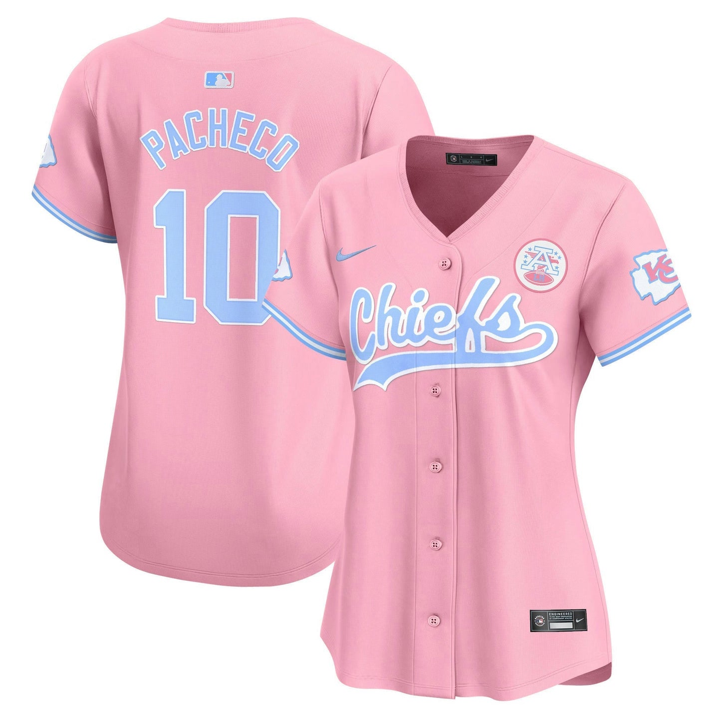 Camisa NFL Kansas City Chiefs Women’s Bubblegum Pink Vapor Premier Limited Jersey