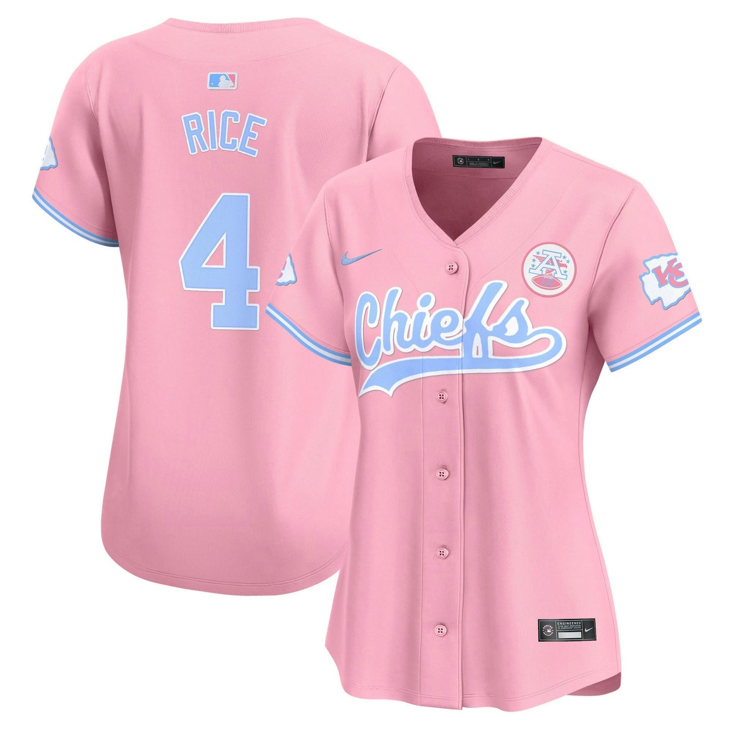Camisa NFL Kansas City Chiefs Women’s Bubblegum Pink Vapor Premier Limited Jersey