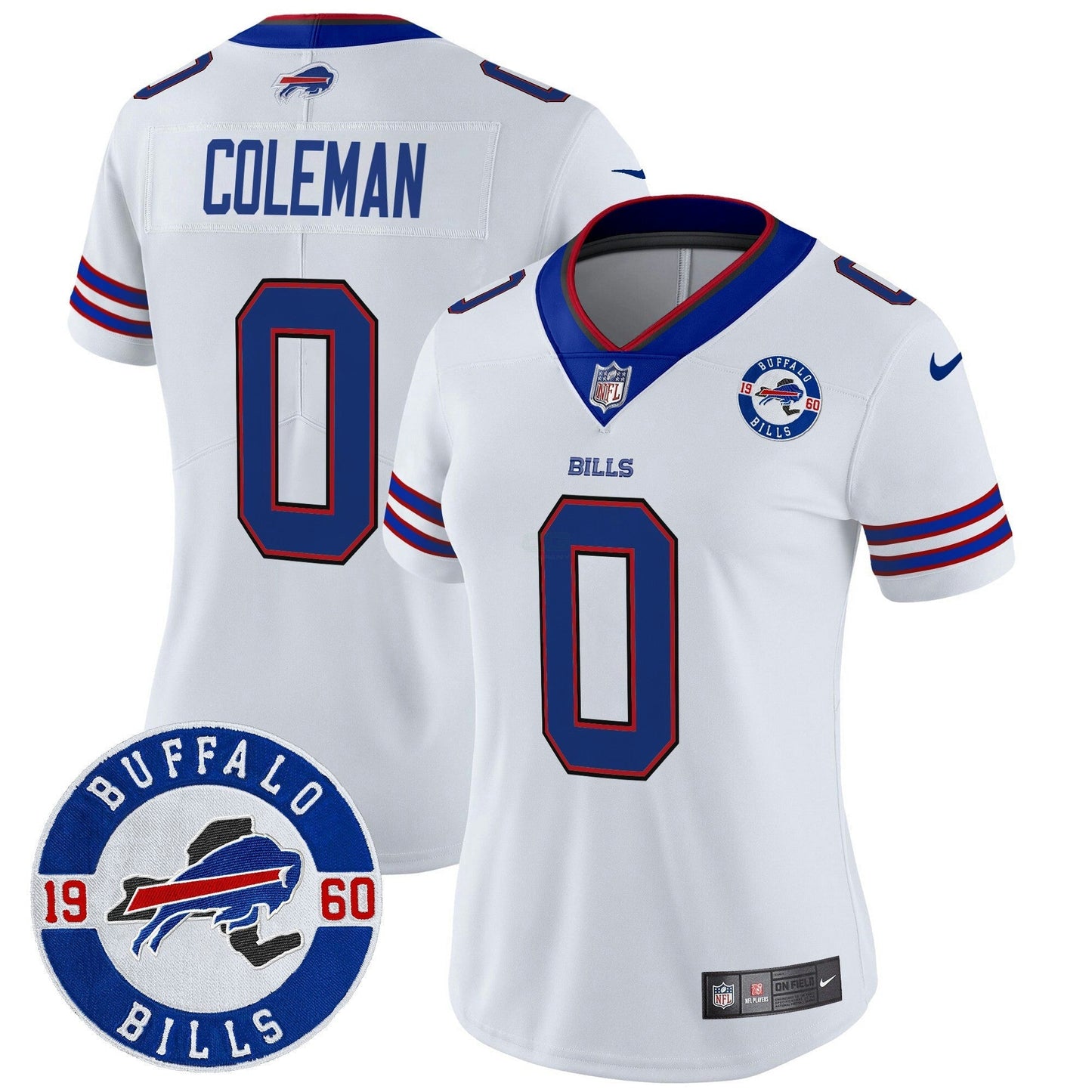 Camisa NFL Women’s Buffalo 2024 Vapor Limited Jersey – Est. 1960 Patch