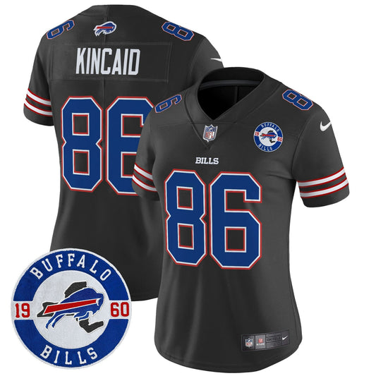 Camisa NFL Women’s Buffalo 2024 Vapor Limited Jersey – Est. 1960 Patch
