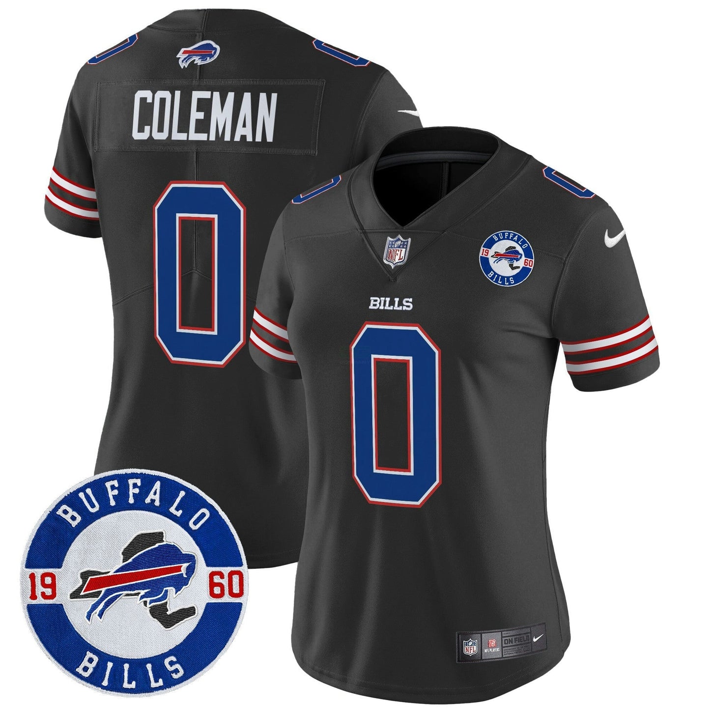 Camisa NFL Women’s Buffalo 2024 Vapor Limited Jersey – Est. 1960 Patch