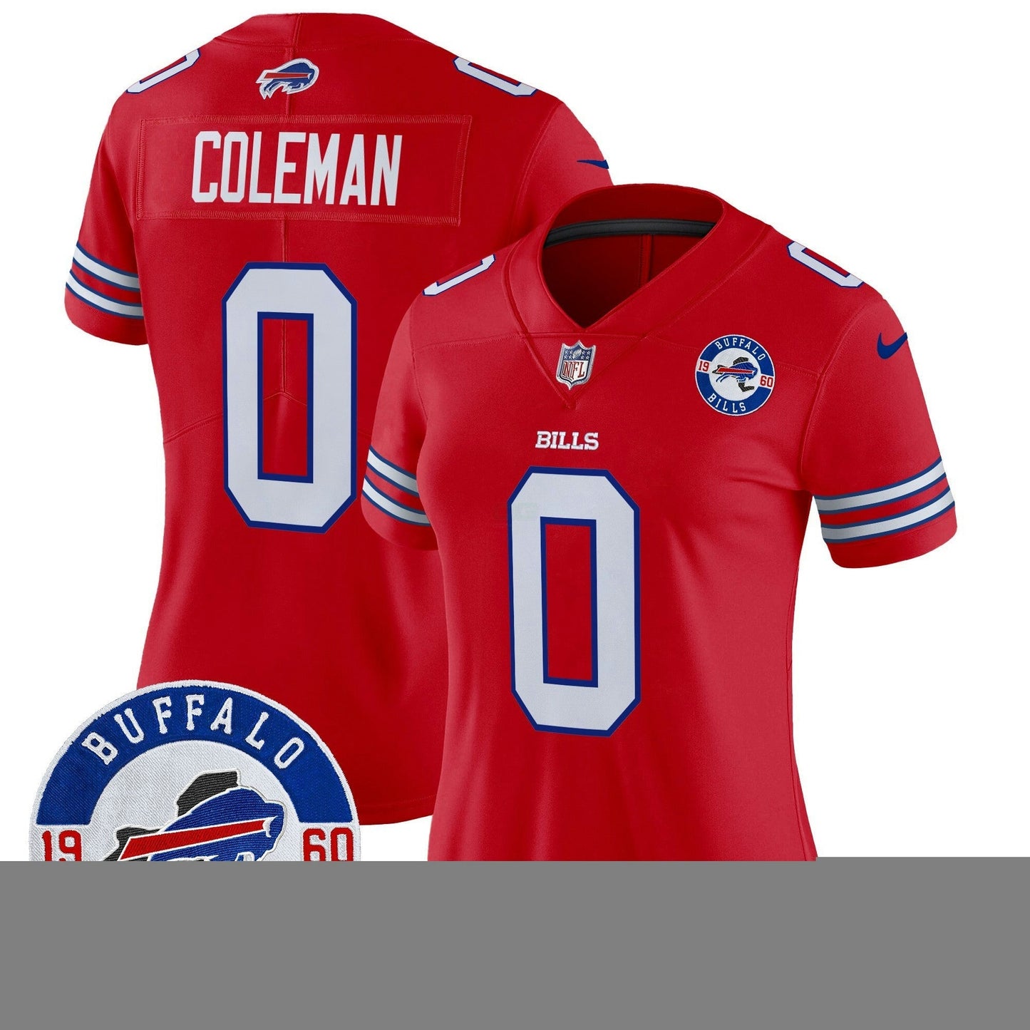 Camisa NFL Women’s Buffalo 2024 Vapor Limited Jersey – Est. 1960 Patch