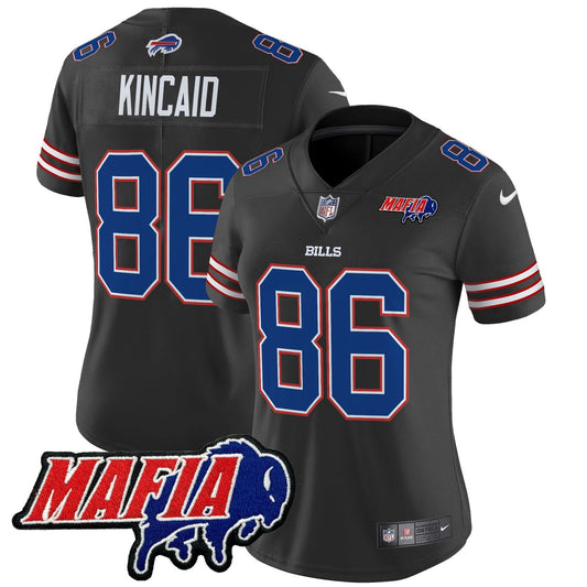 Camisa NFL Women’s Buffalo 2025 Mafia Patch Vapor Limited Jersey
