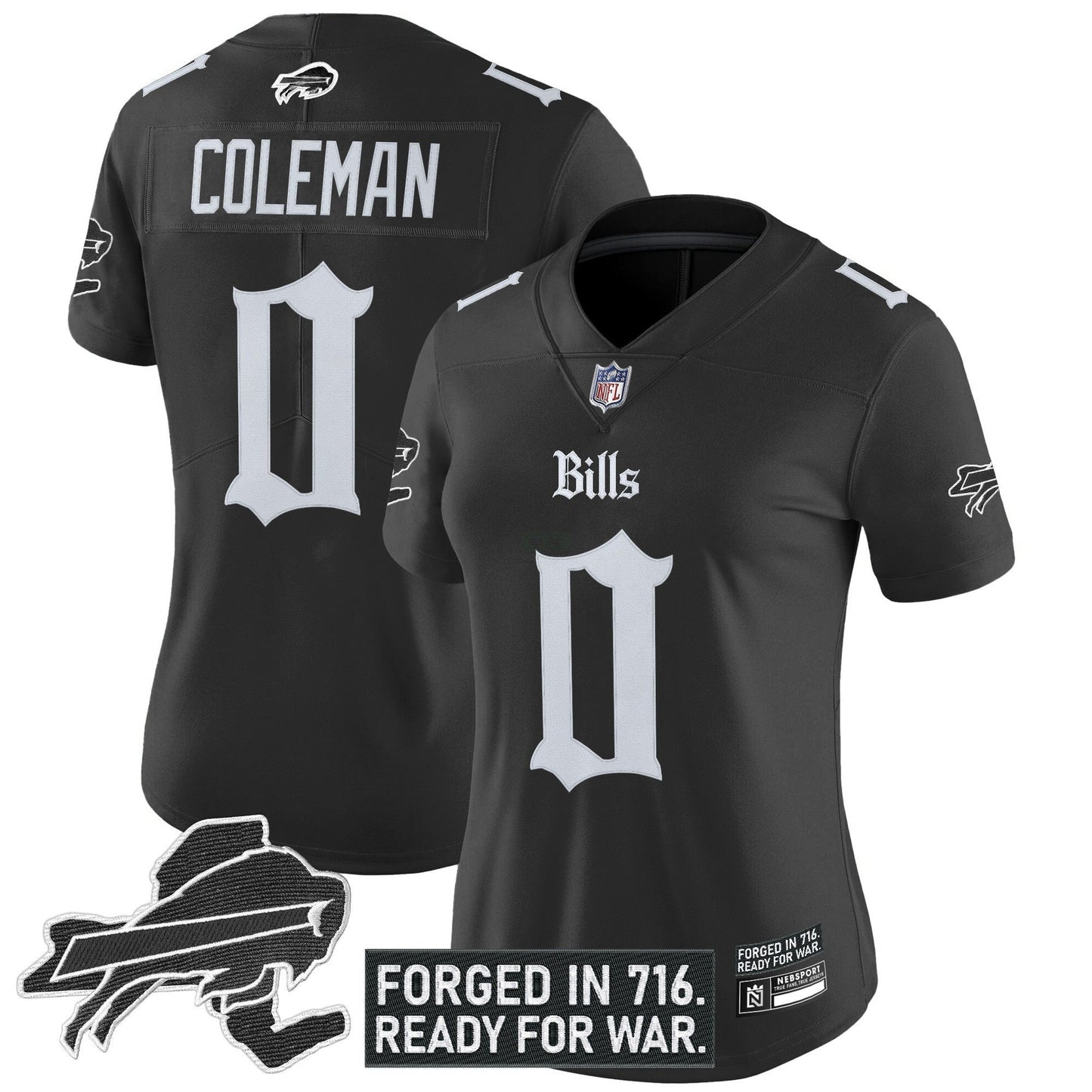 Camisa NFL Women’s Buffalo ‘Gothic Cold Front Edition’ Vapor Limited Jersey