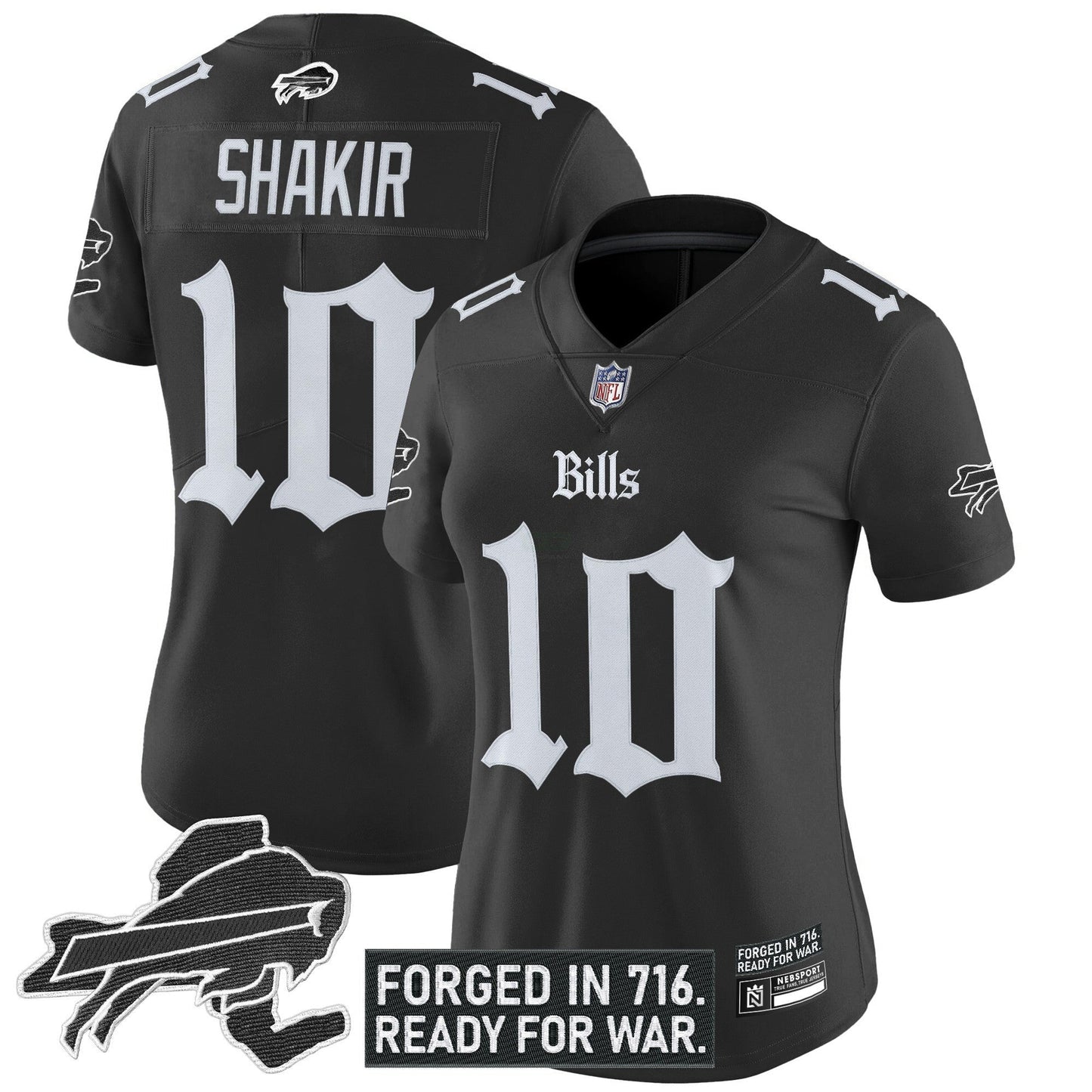Camisa NFL Women’s Buffalo ‘Gothic Cold Front Edition’ Vapor Limited Jersey