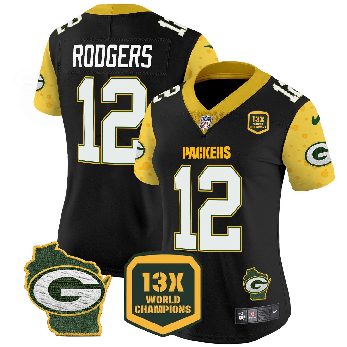 Camisa NFL Women’s Cheese Vapor Limited Jersey