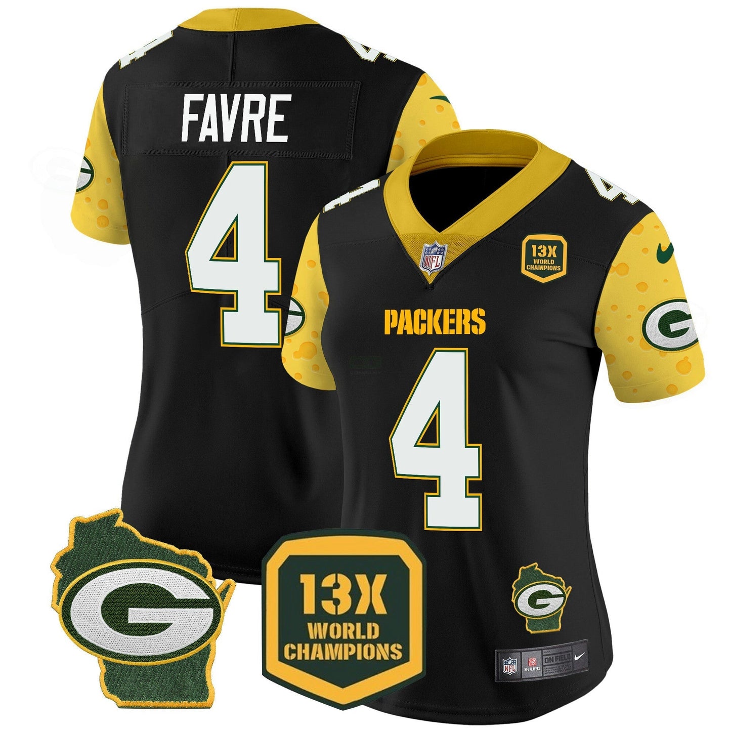 Camisa NFL Women’s Cheese Vapor Limited Jersey
