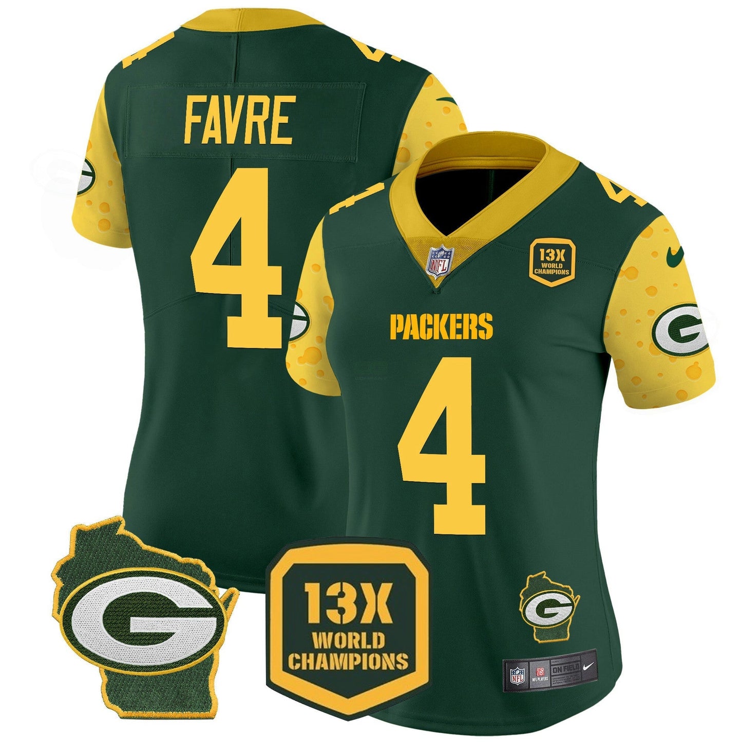 Camisa NFL Women’s Cheese Vapor Limited Jersey