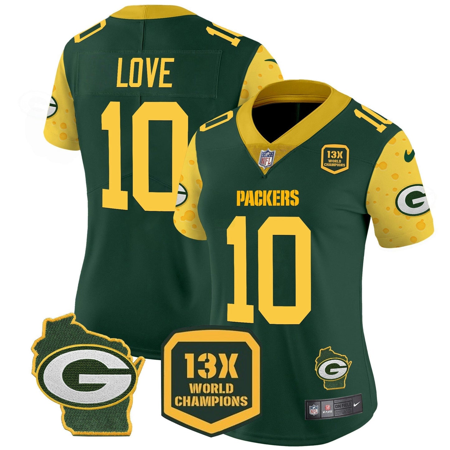 Camisa NFL Women’s Cheese Vapor Limited Jersey