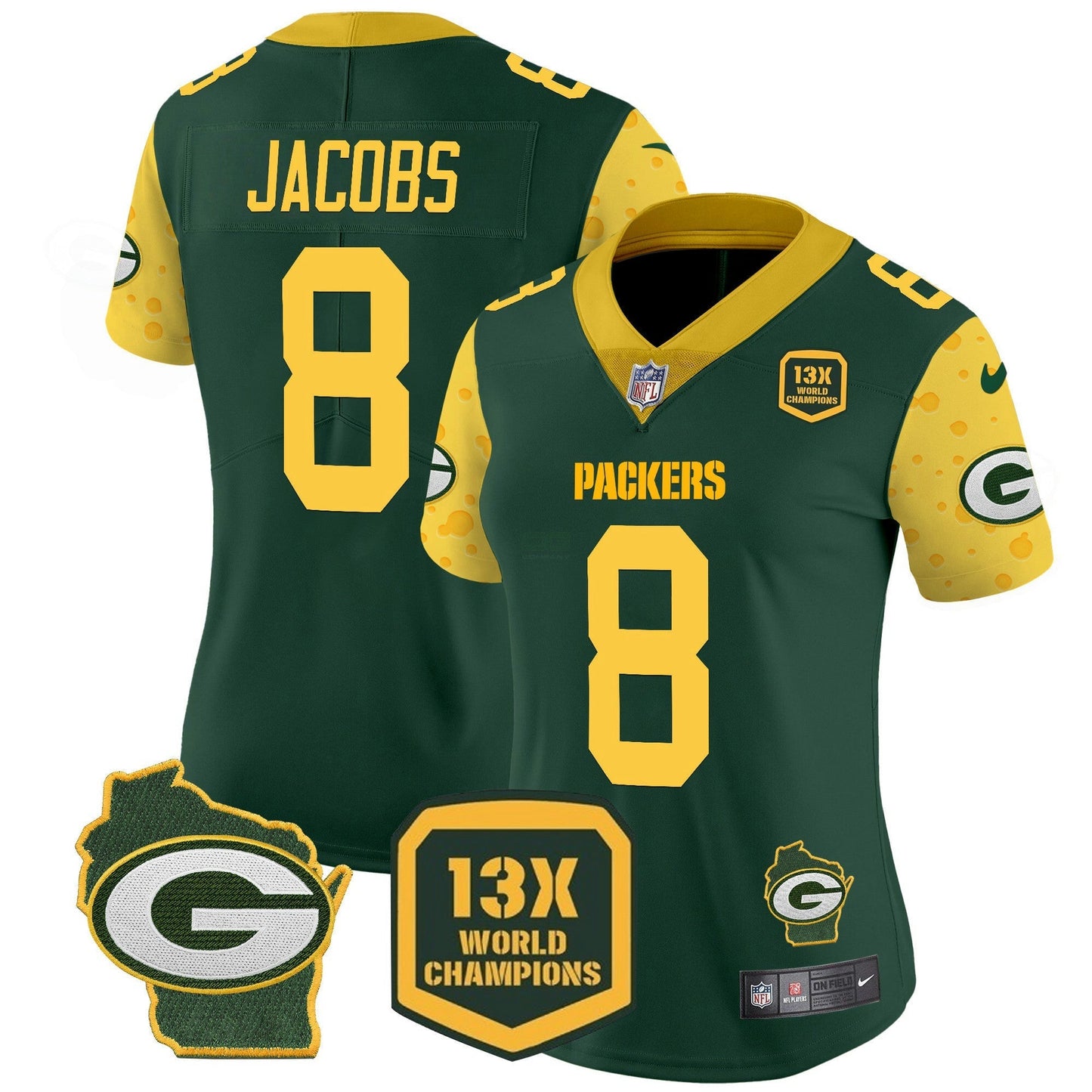 Camisa NFL Women’s Cheese Vapor Limited Jersey