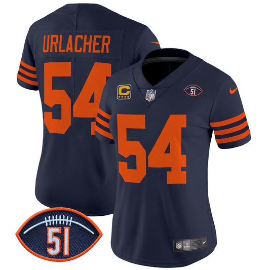 Camisa NFL Women’s Chicago Dick Butkus Patch Throwback Vapor Limited Jersey