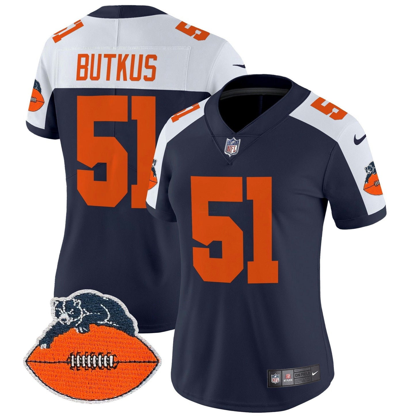 Camisa NFL Women’s Chicago Throwback Vapor Limited Jersey