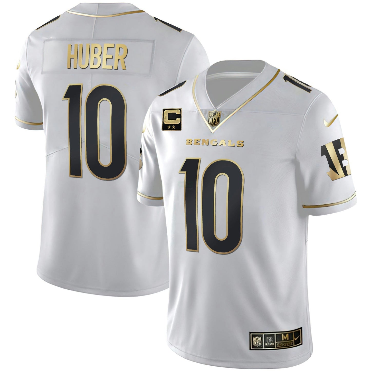Camisa NFL Women’s Cincinnati Branca Dourada & Preta Dourada Jersey