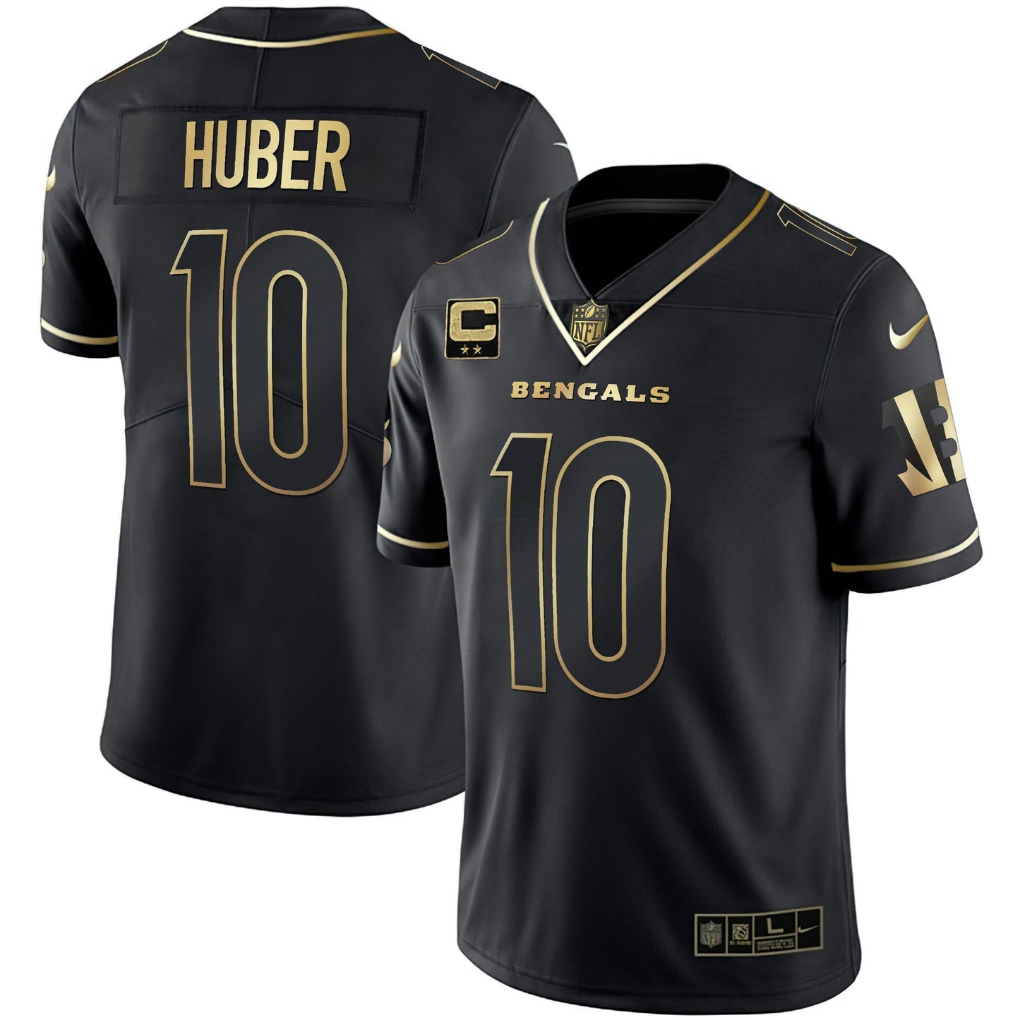 Camisa NFL Women’s Cincinnati Branca Dourada & Preta Dourada Jersey