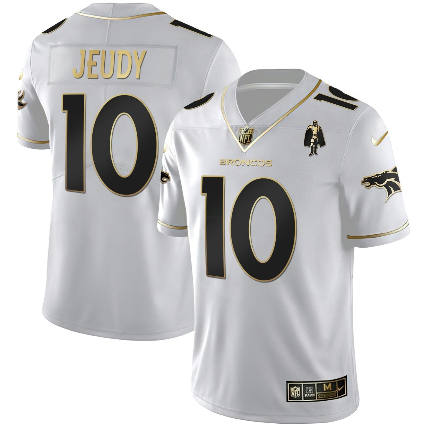 Camisa NFL Women’s Denver Branca Dourada and Preta Dourada Jersey