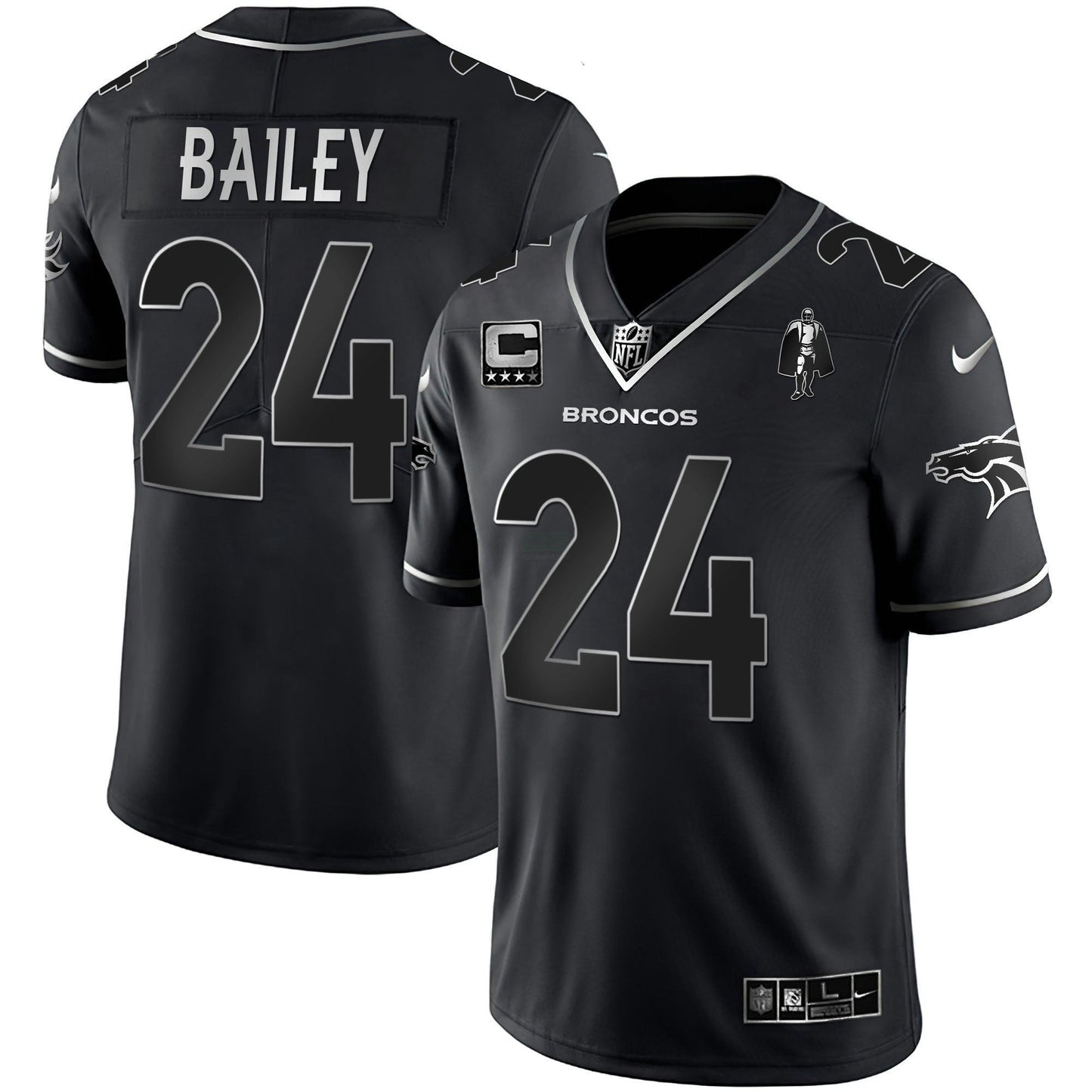 Camisa NFL Women’s Denver Branca Dourada and Preta Dourada Jersey