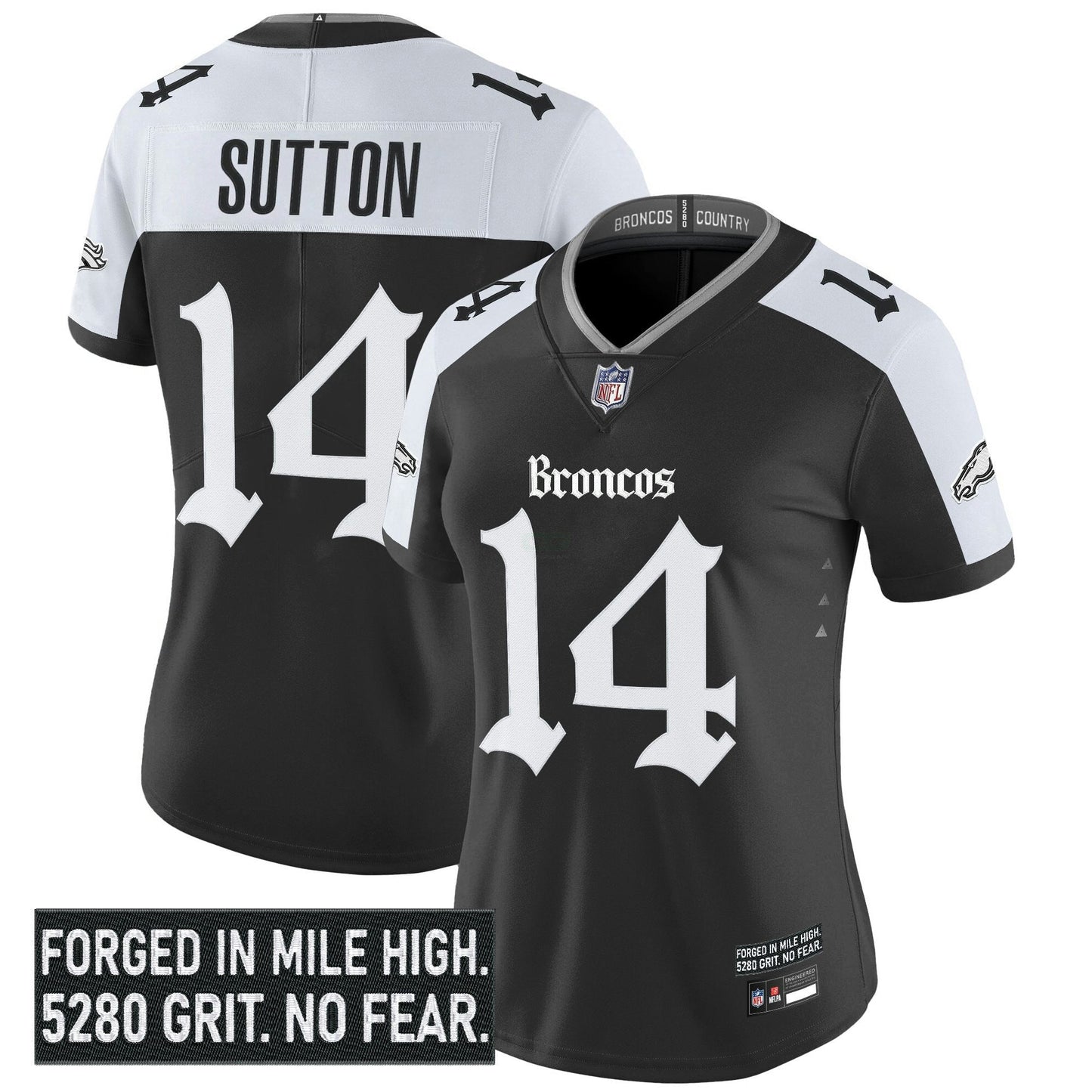 Camisa NFL Women’s Denver ‘Gothic Mile High Shadows Edition’ Vapor Limited Jersey