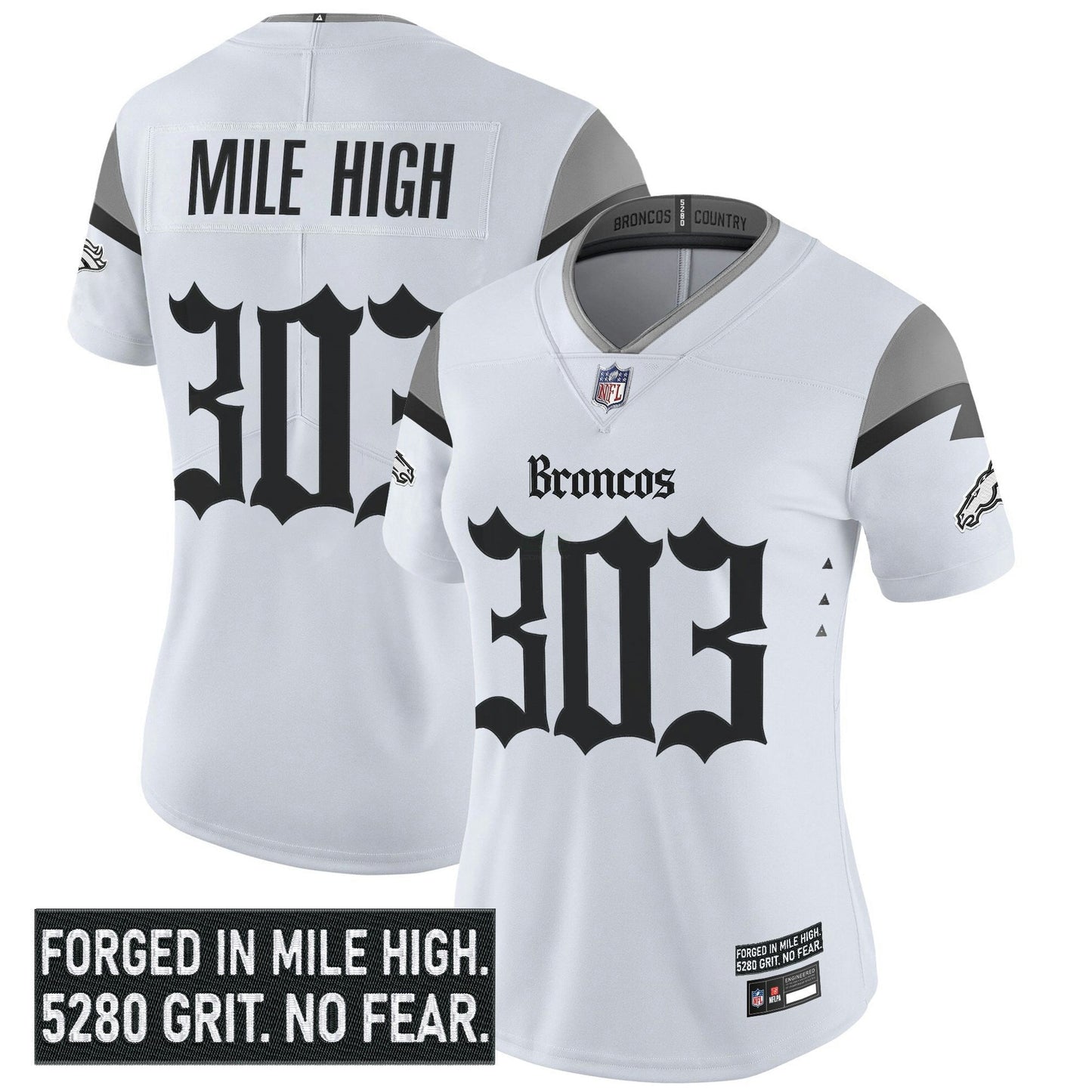 Camisa NFL Women’s Denver ‘Gothic Mile High Shadows Edition’ Vapor Limited Jersey