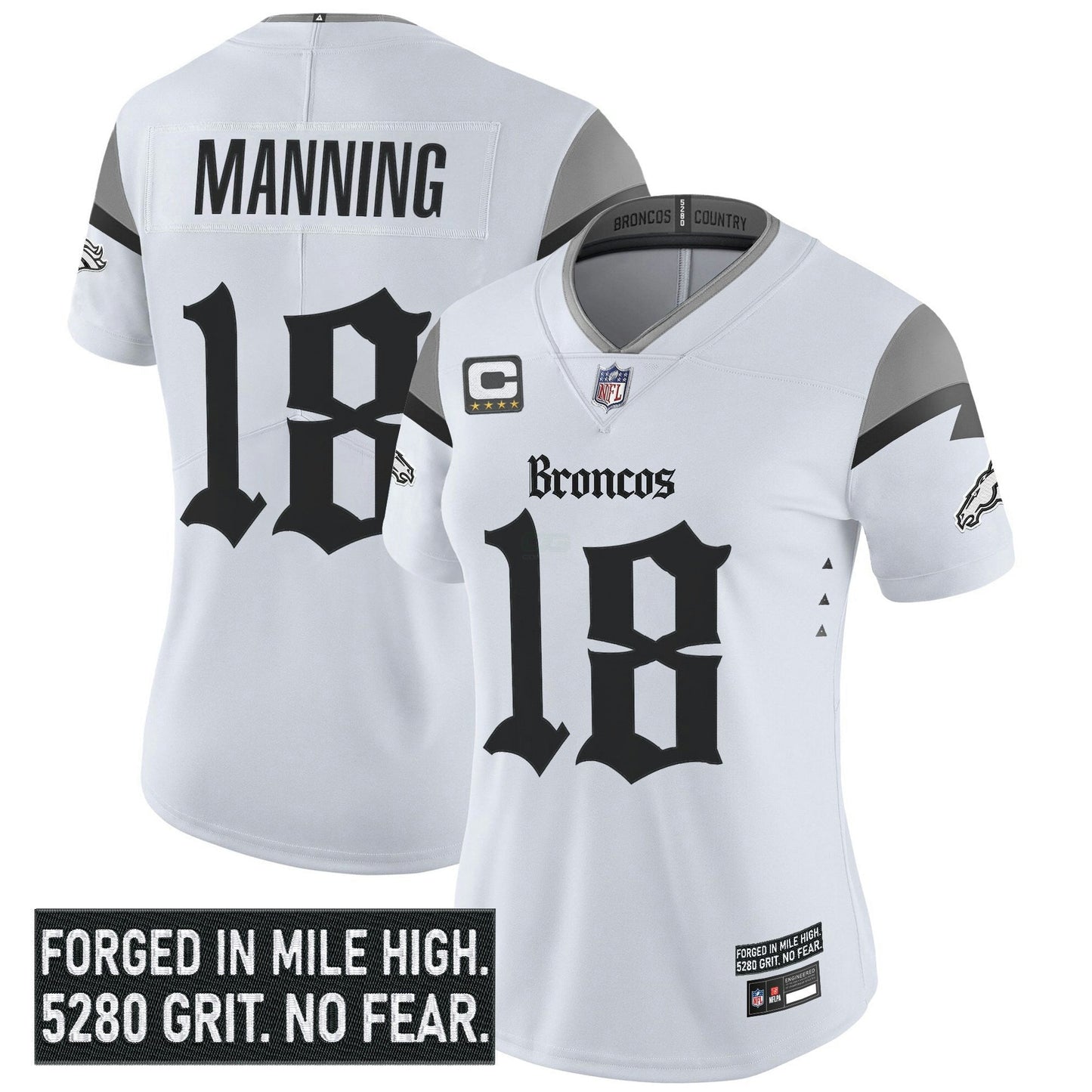 Camisa NFL Women’s Denver ‘Gothic Mile High Shadows Edition’ Vapor Limited Jersey