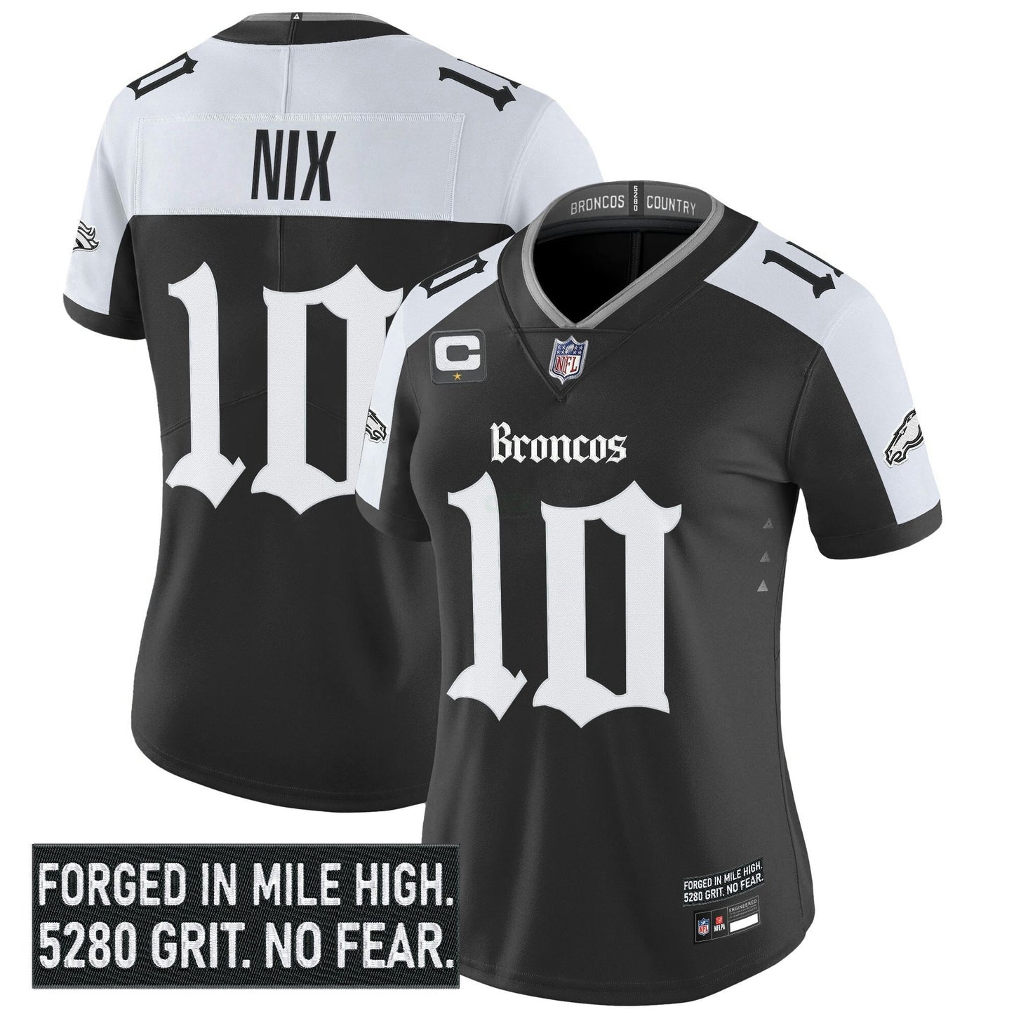 Camisa NFL Women’s Denver ‘Gothic Mile High Shadows Edition’ Vapor Limited Jersey