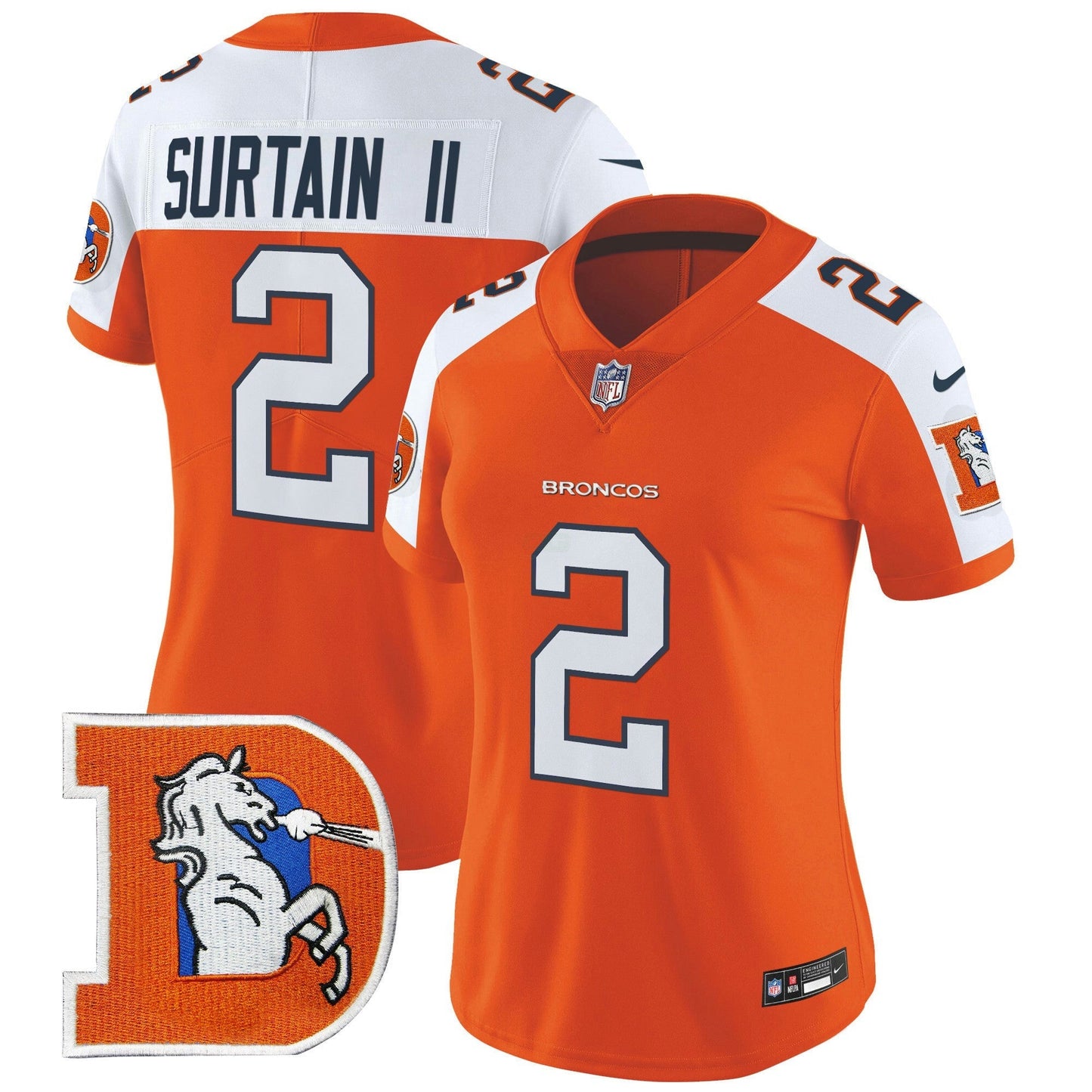 Camisa NFL Women’s Denver Throwback Vapor Limited Jersey V2