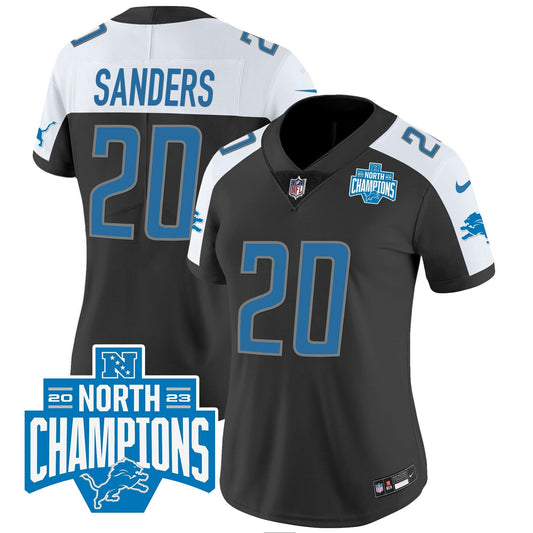 Camisa NFL Women’s Detroit 2023 NFC North Division Champions Patch Vapor Jersey