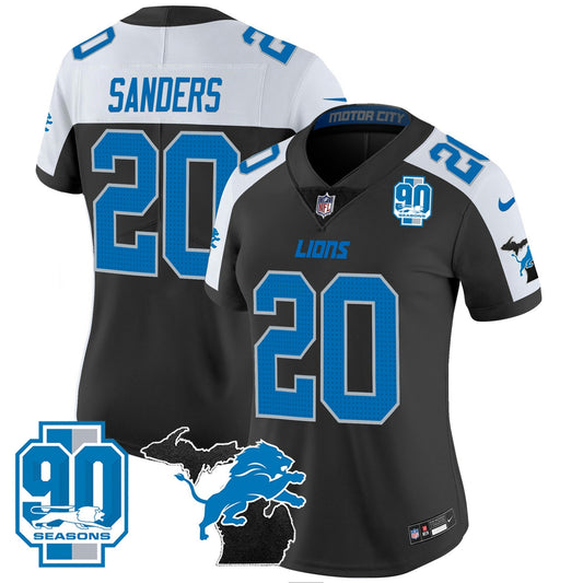 Camisa NFL Women’s Detroit 2024 Michigan & 90th Year Patch Vapor Jersey