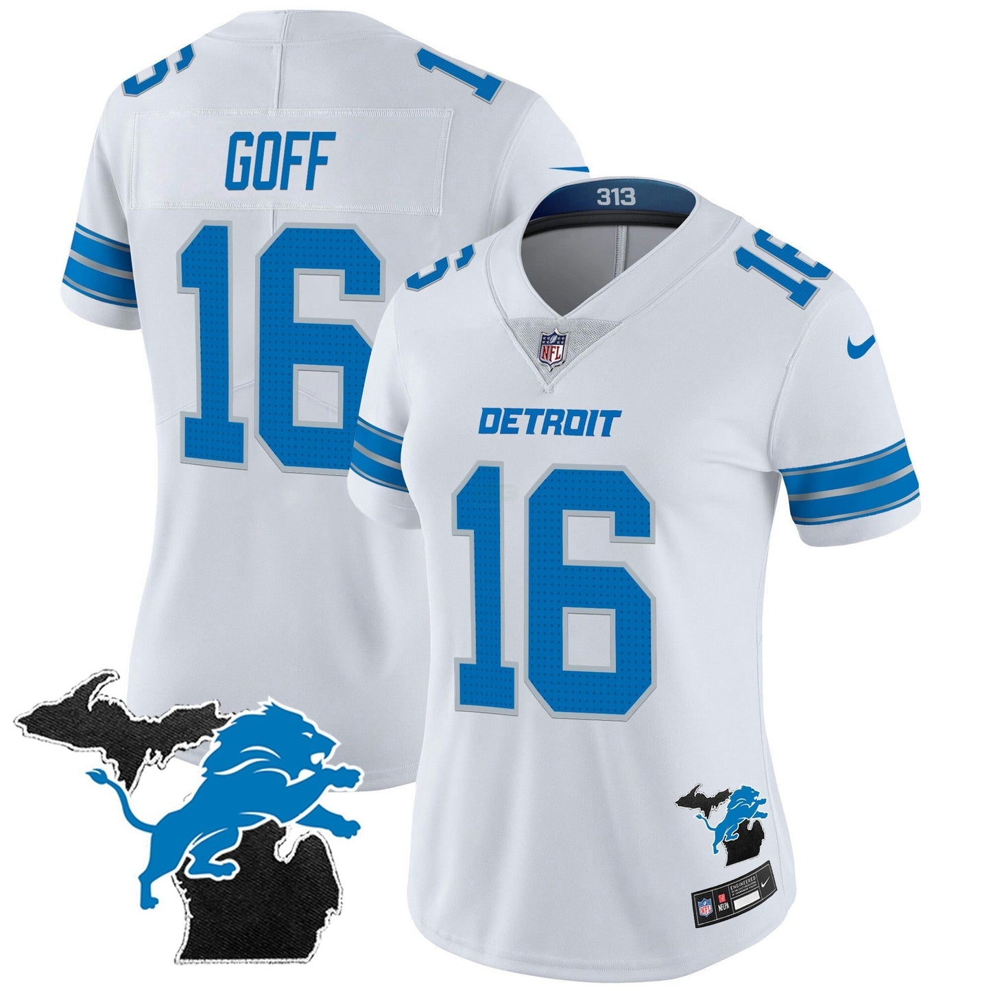 Camisa NFL Women’s Detroit 2024 Michigan Patch Vapor Jersey