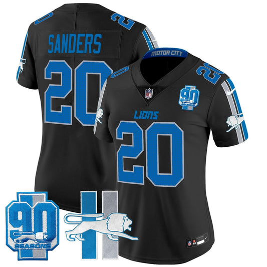 Camisa NFL Women’s Detroit Throwback 90th Year Patch Vapor Limited Jersey