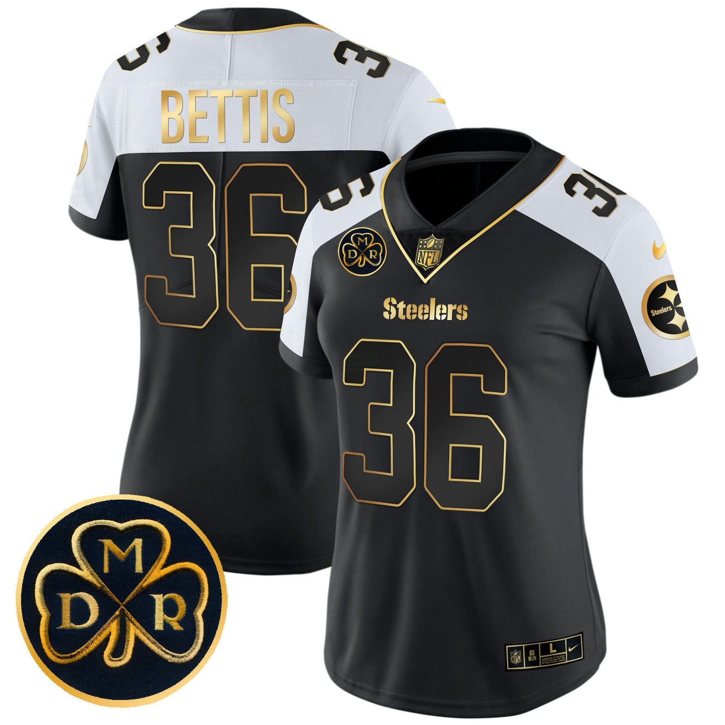 Camisa NFL Women’s DMR Patch Dourada Vapor Limited Jersey