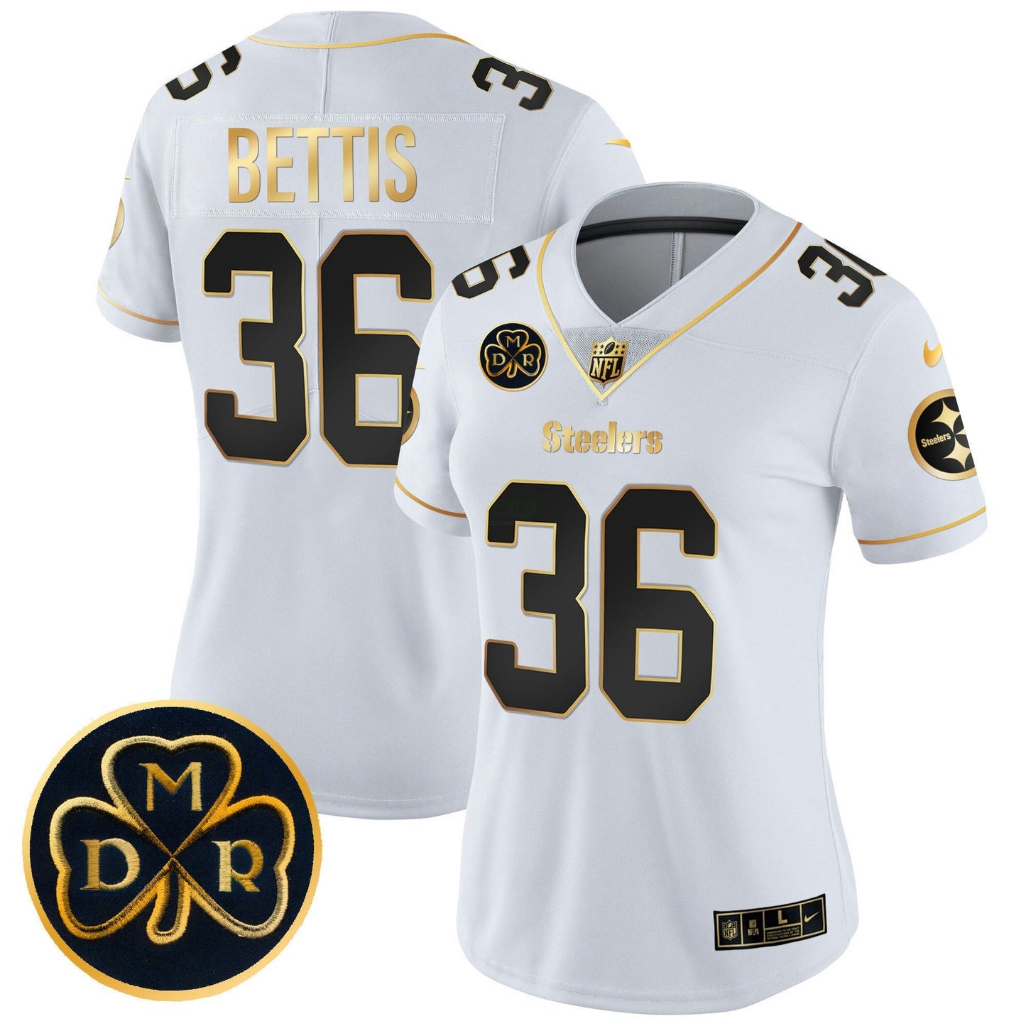 Camisa NFL Women’s DMR Patch Dourada Vapor Limited Jersey