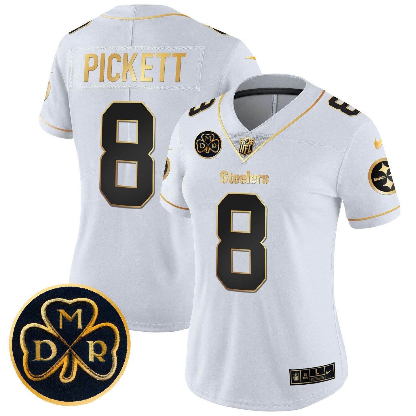 Camisa NFL Women’s DMR Patch Dourada Vapor Limited Jersey