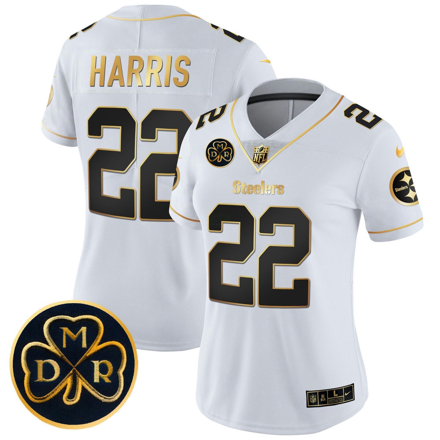 Camisa NFL Women’s DMR Patch Dourada Vapor Limited Jersey