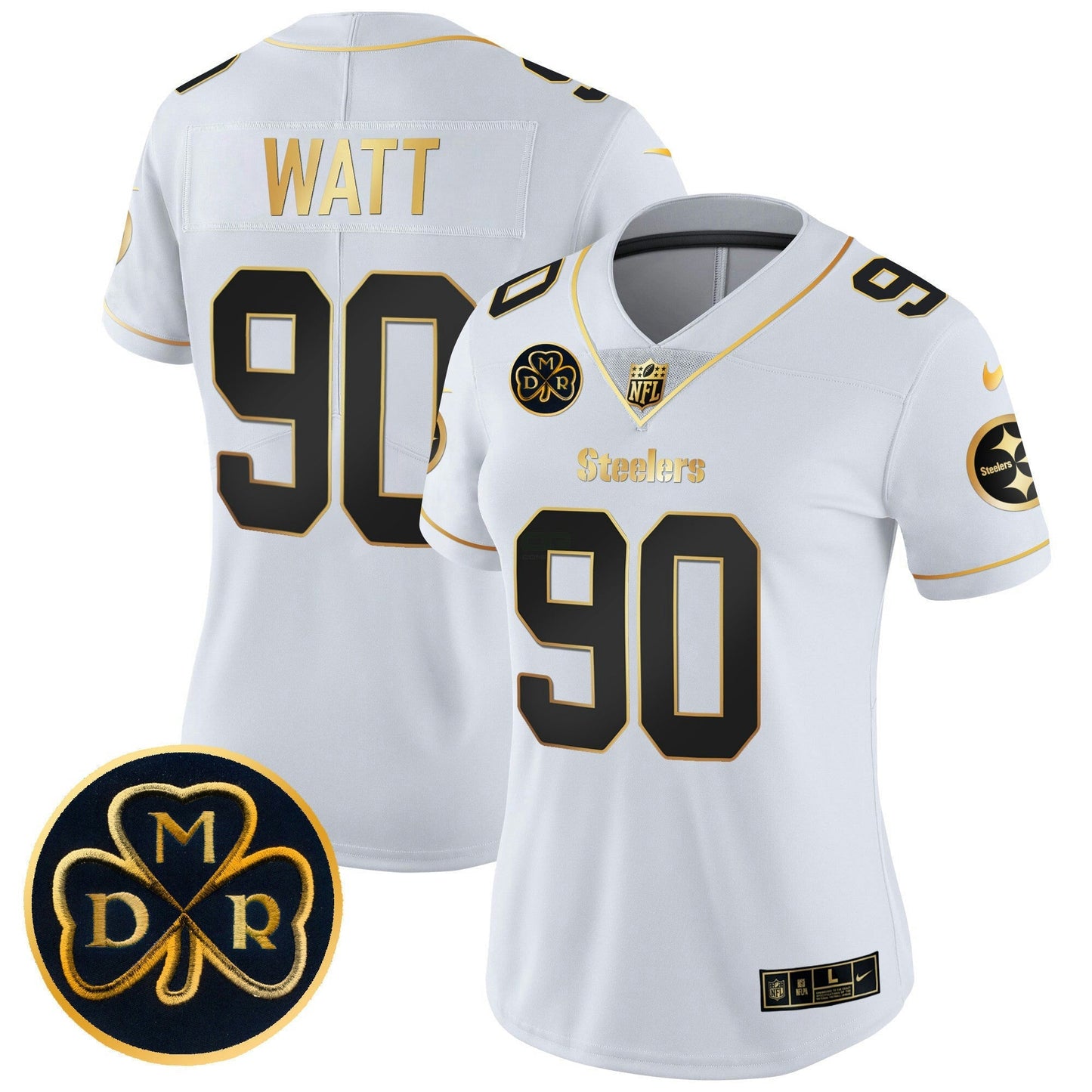 Camisa NFL Women’s DMR Patch Dourada Vapor Limited Jersey