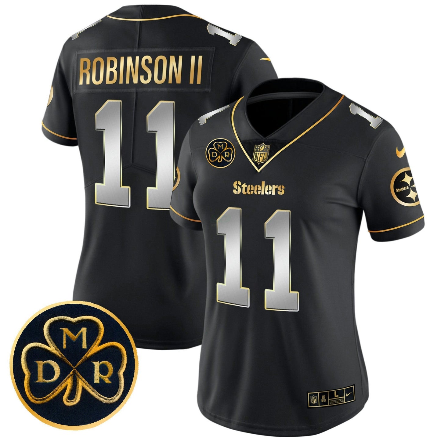 Camisa NFL Women’s DMR Patch Dourada Vapor Limited Jersey