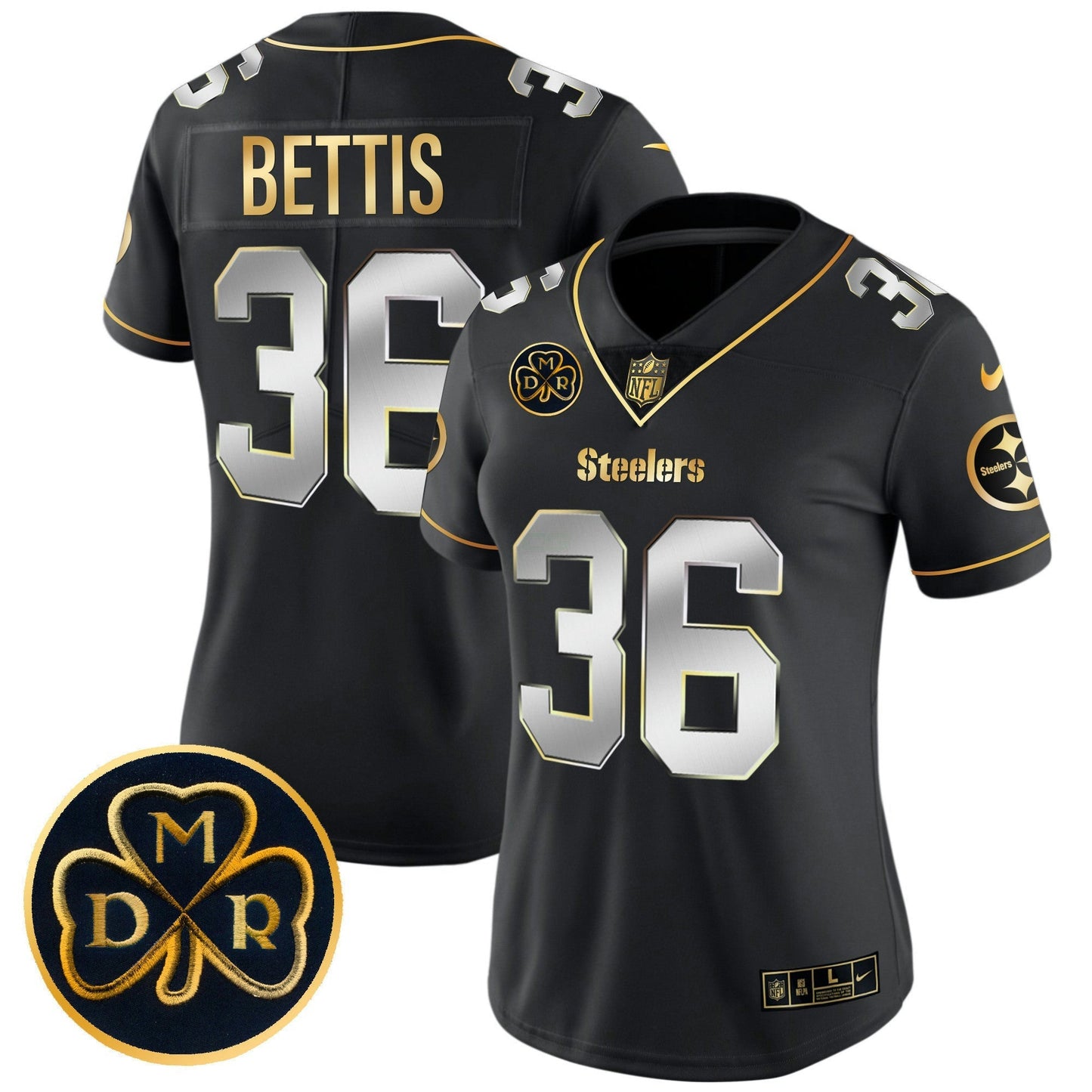 Camisa NFL Women’s DMR Patch Dourada Vapor Limited Jersey