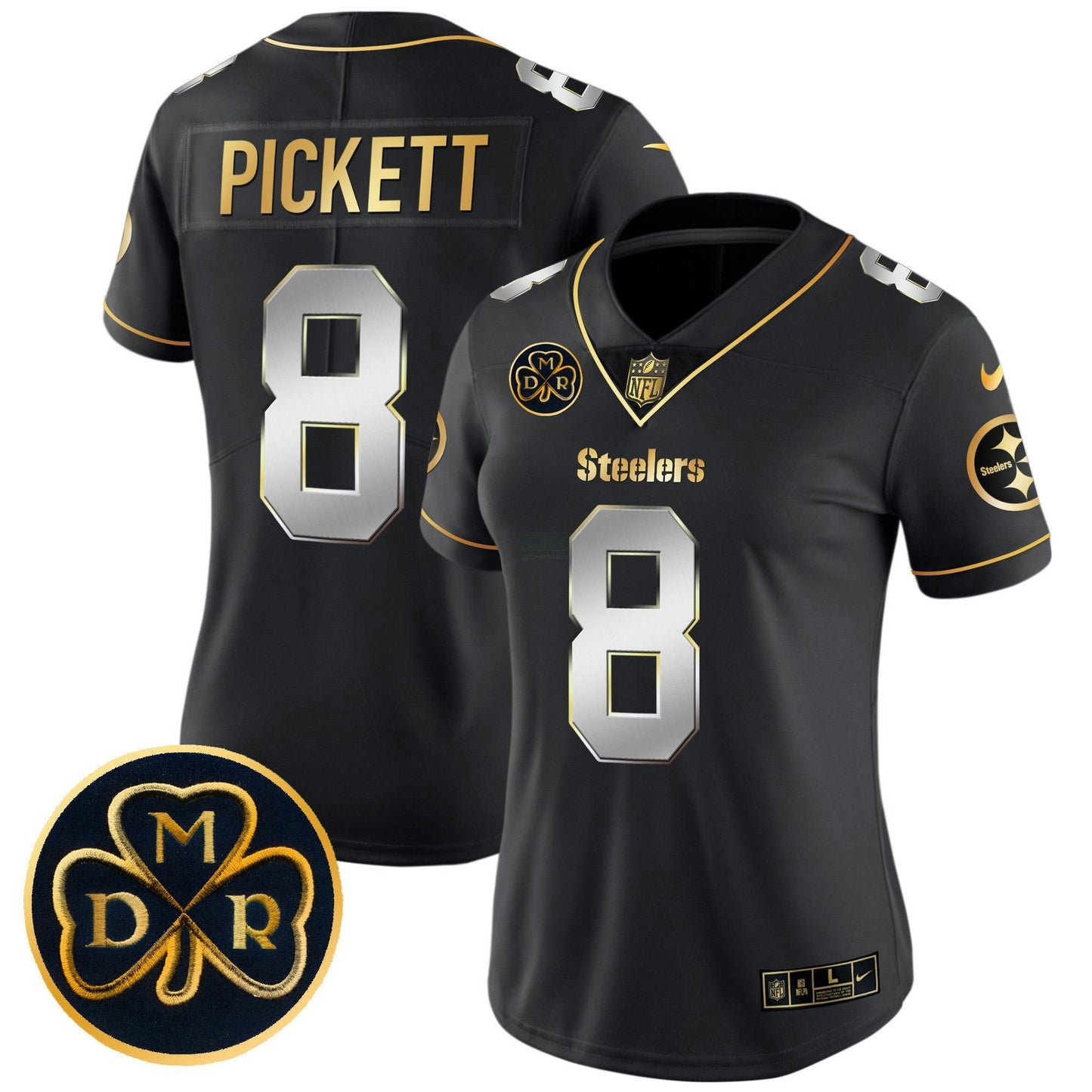 Camisa NFL Women’s DMR Patch Dourada Vapor Limited Jersey