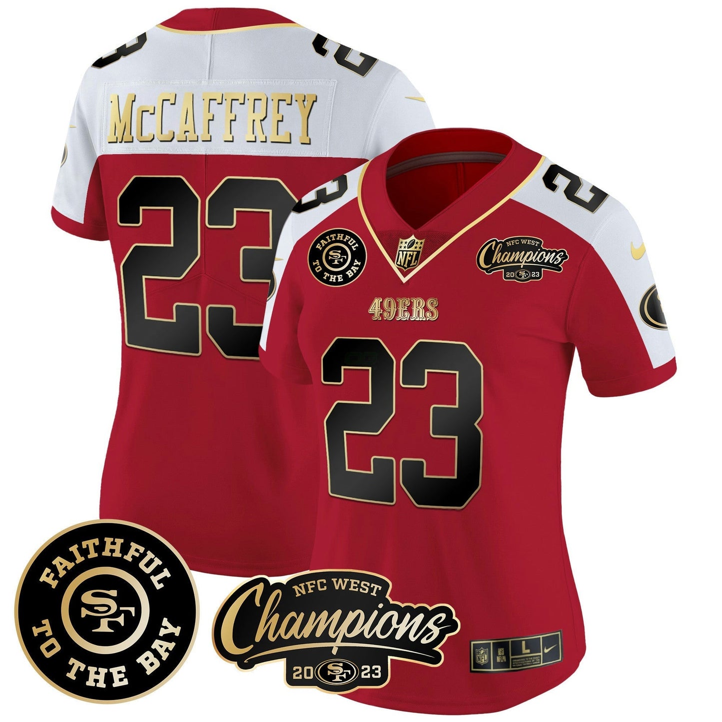 Camisa NFL Women’s Faithful & 2023 NFC West Champions Patch Vapor Jersey