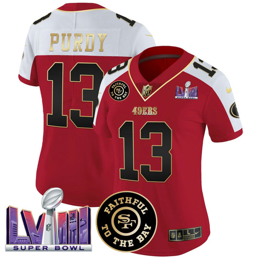 Camisa NFL Women’s Faithful & Super Bowl LVIII Patch Vapor Jersey