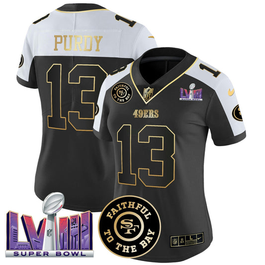 Camisa NFL Women’s Faithful & Super Bowl LVIII Patch Vapor Jersey V2