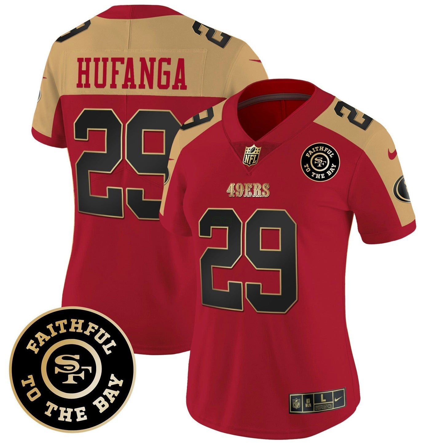 Camisa NFL Women’s Faithful To The Bay Patch Vapor Limited Jersey V7