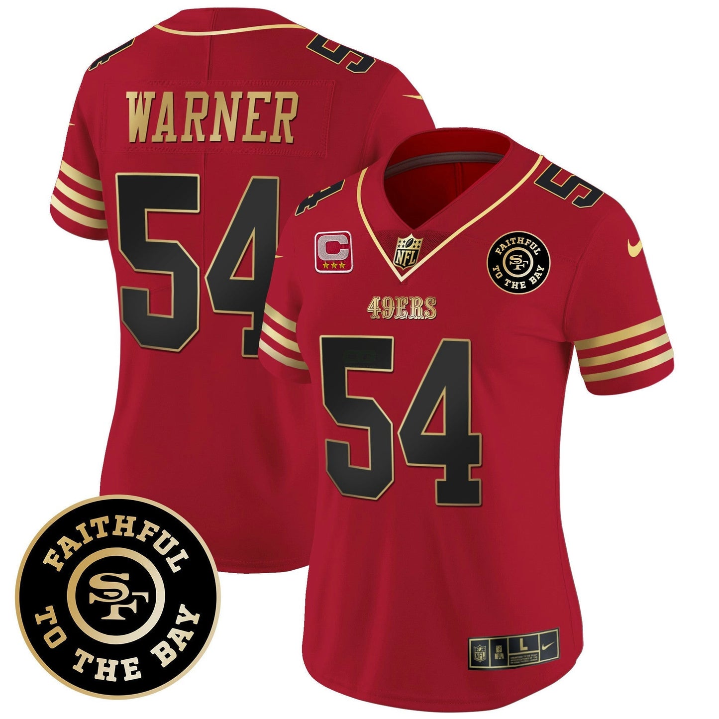 Camisa NFL Women’s Faithful To The Bay Patch Vapor Limited Jersey V7