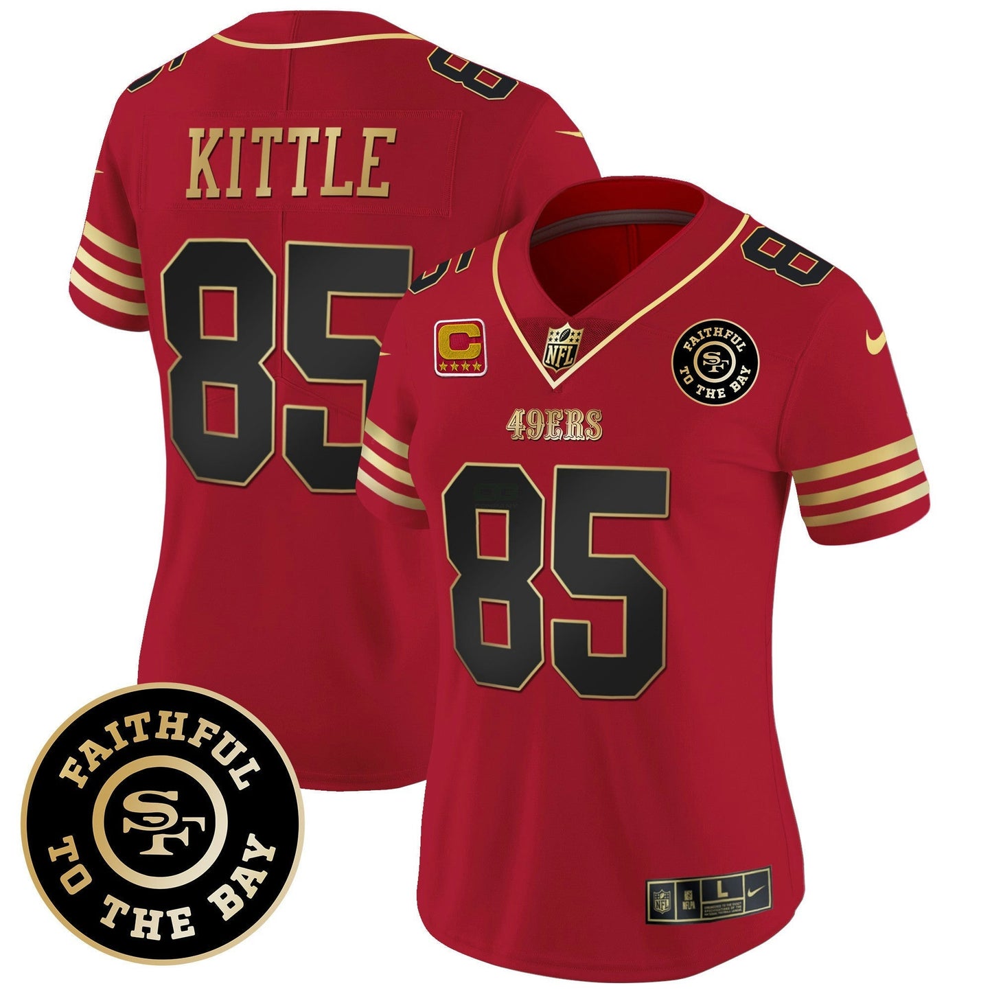 Camisa NFL Women’s Faithful To The Bay Patch Vapor Limited Jersey V7