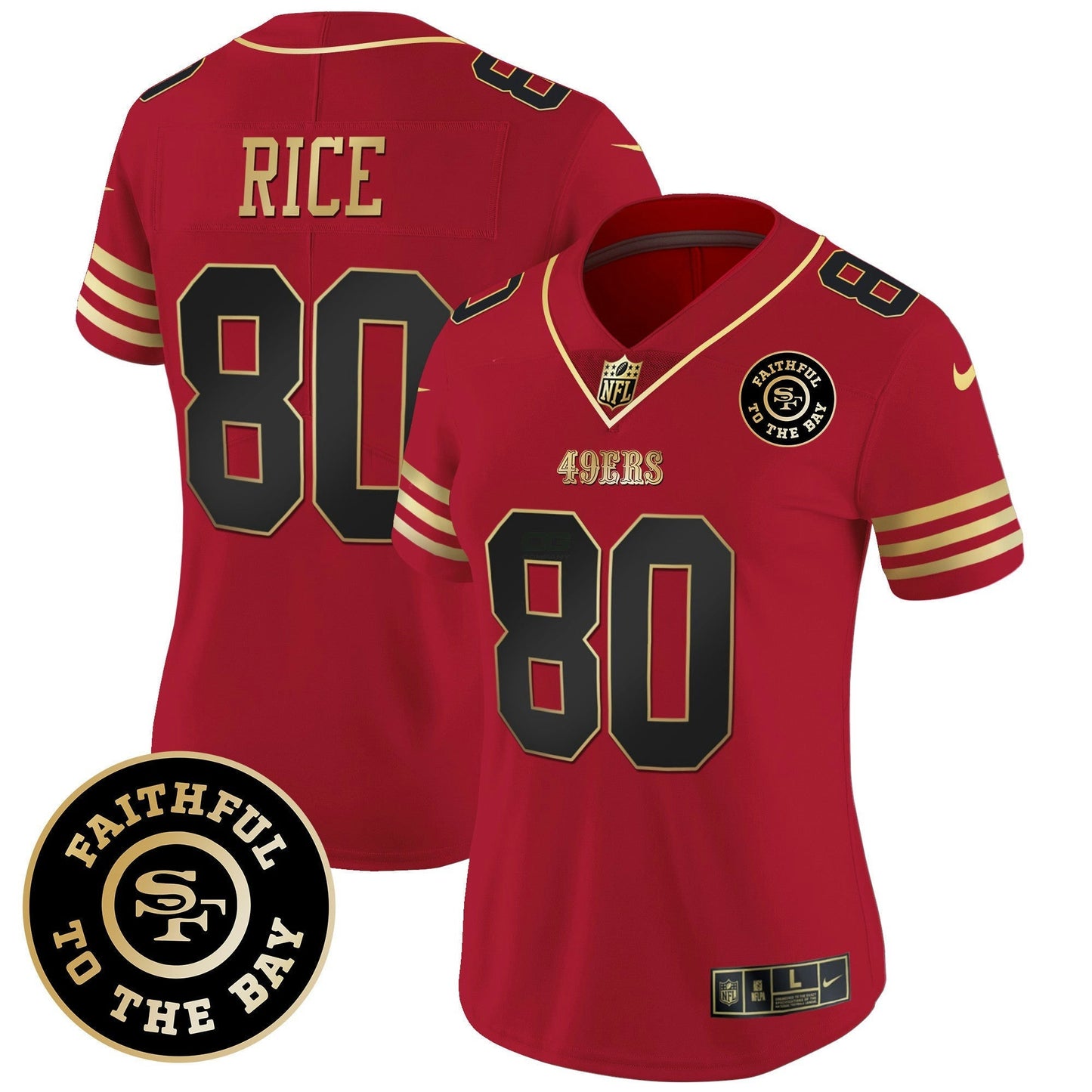 Camisa NFL Women’s Faithful To The Bay Patch Vapor Limited Jersey V7