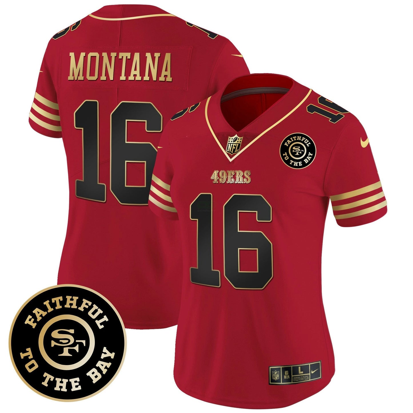 Camisa NFL Women’s Faithful To The Bay Patch Vapor Limited Jersey V7