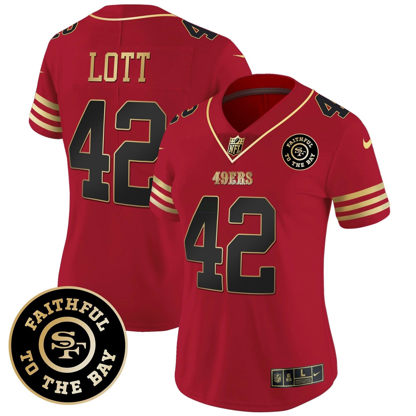 Camisa NFL Women’s Faithful To The Bay Patch Vapor Limited Jersey V7