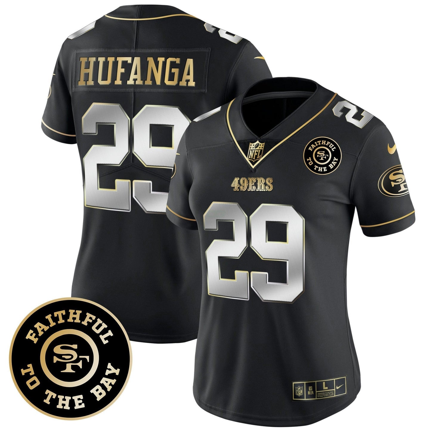 Camisa NFL Women’s Faithful To The Bay Patch Vapor Limited Jersey V7