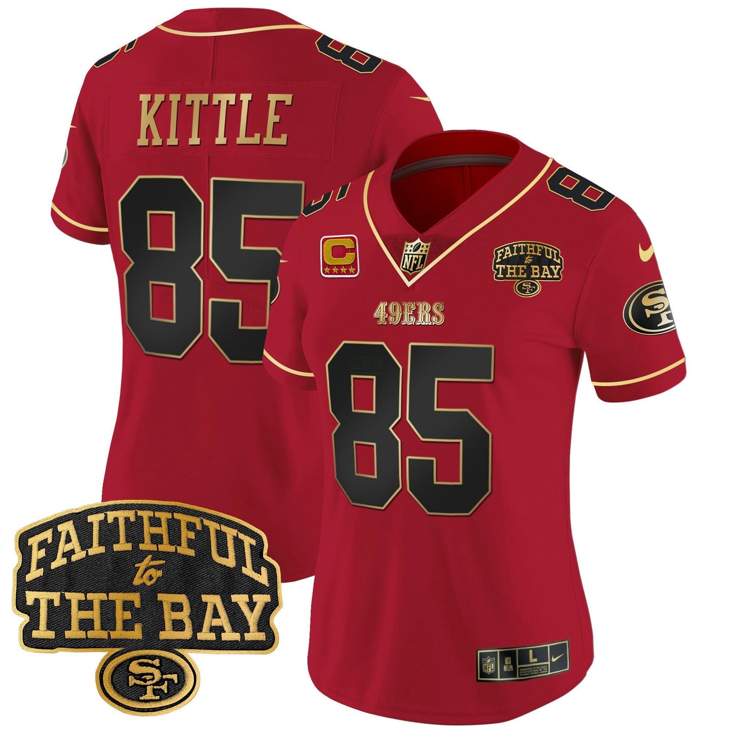 Camisa NFL Women’s Faithful To The Bay Patch Vapor Limited Jersey V8