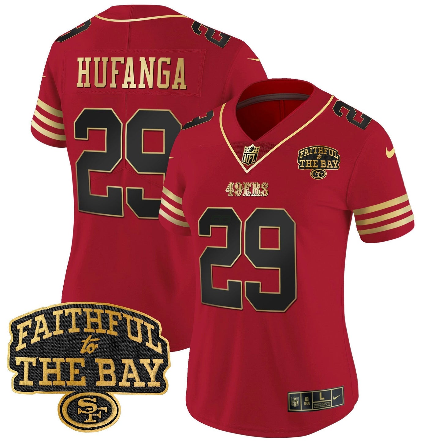 Camisa NFL Women’s Faithful To The Bay Patch Vapor Limited Jersey V8